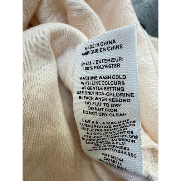 NWT Avec Les Filles Textured Terry Cloth Leaf Print Shorts Size Medium Cream - Picture 5 of 5